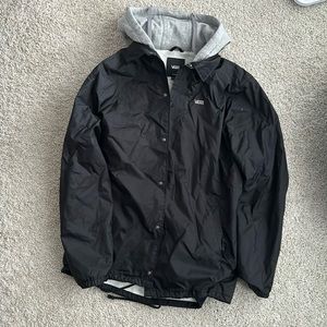 Vans Men’s Black XL Fleece Lined Coach Hooded Jacket
